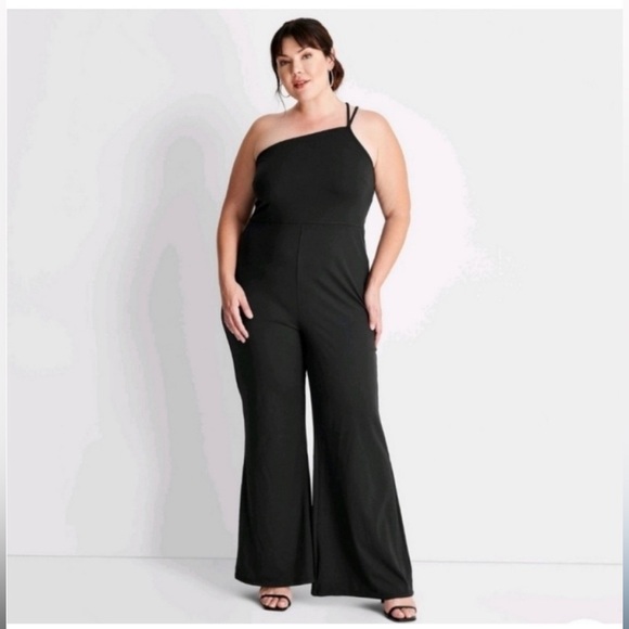 Future Collective Pants - Future Collective Stretch Black Jumpsuit